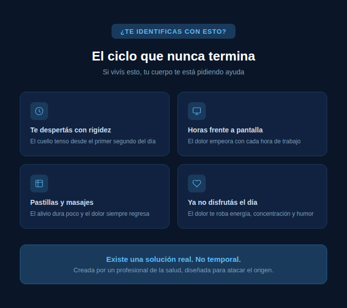 Adiós al dolor Cervical
