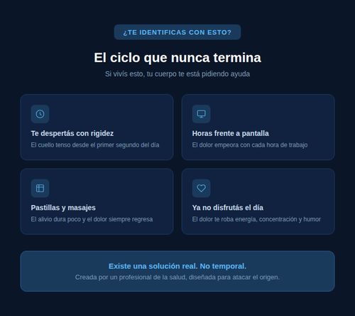 Adiós al dolor Cervical